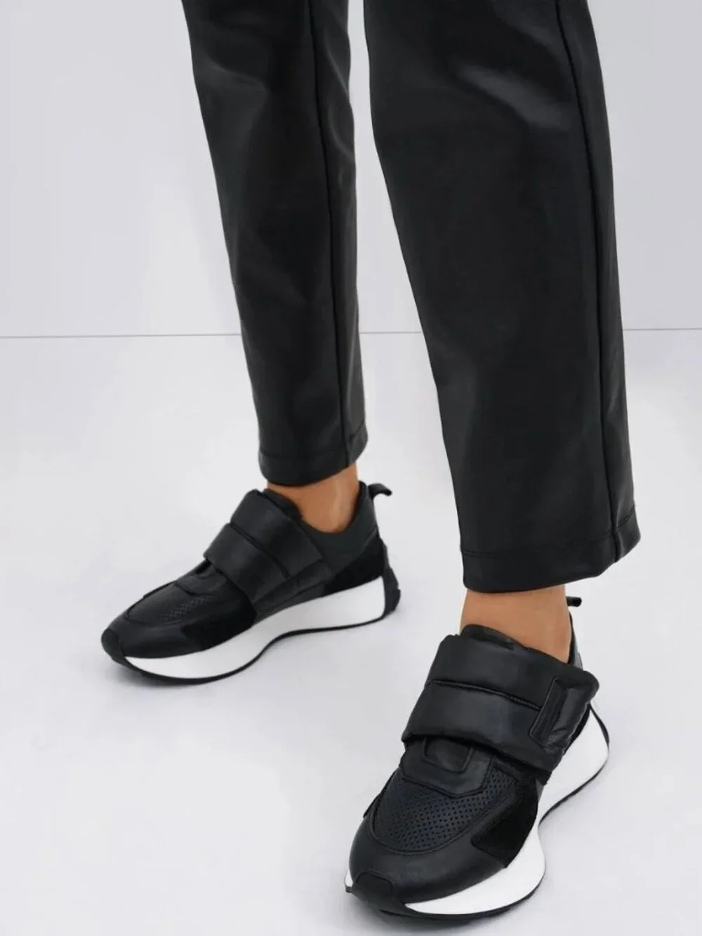 Marcella NYC Black Marley Sneakers,